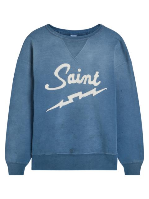 Saint Mxxxxxx Logo-appliquéd Cotton Sweatshirt