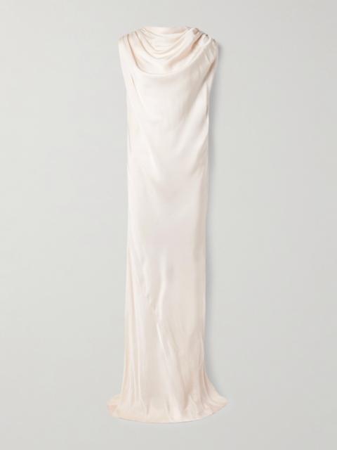 Toma Draped Satin Gown