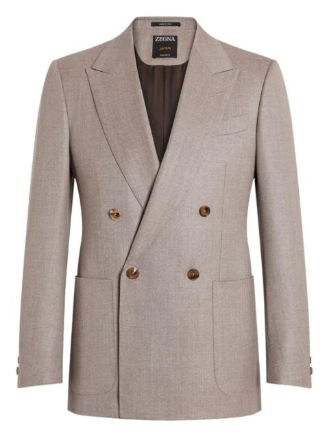 double-breasted wool jacket