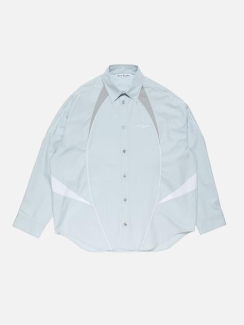 Logo button-up - Cold grey
