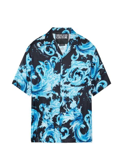 Barocco print pocket shirt
