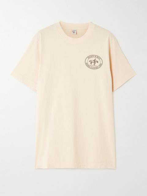 Riding Club Printed Cotton-jersey T-shirt
