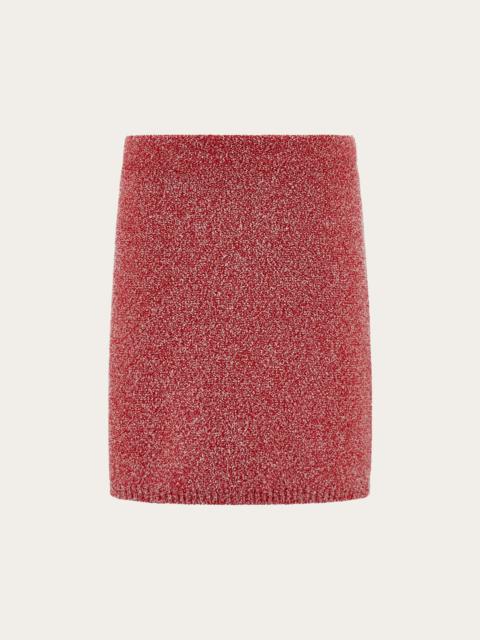 Bouclé mini skirt