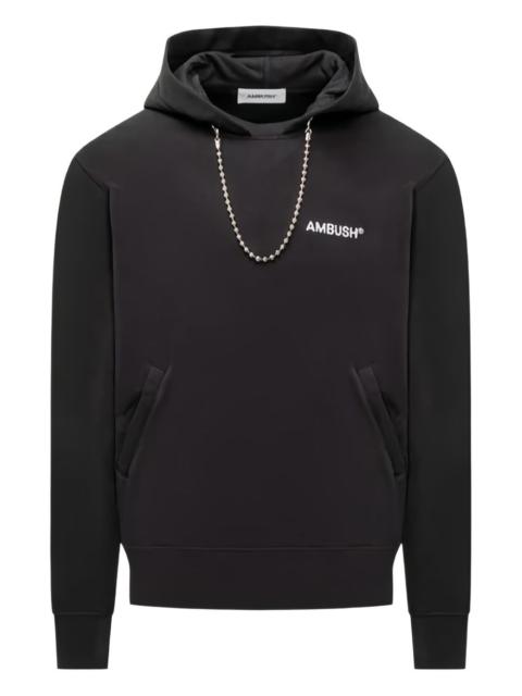 chain-embellisment hoodie