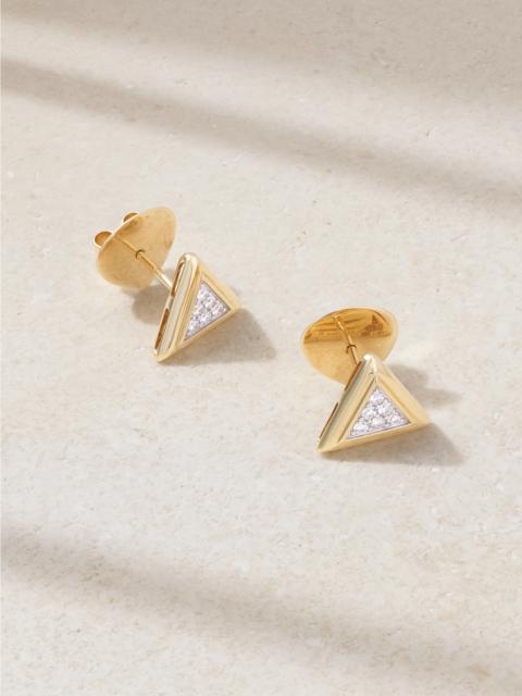 Triangolini 18-karat Yellow And White Gold Diamond Earrings