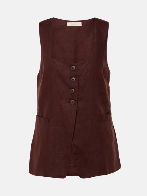 Maya linen vest