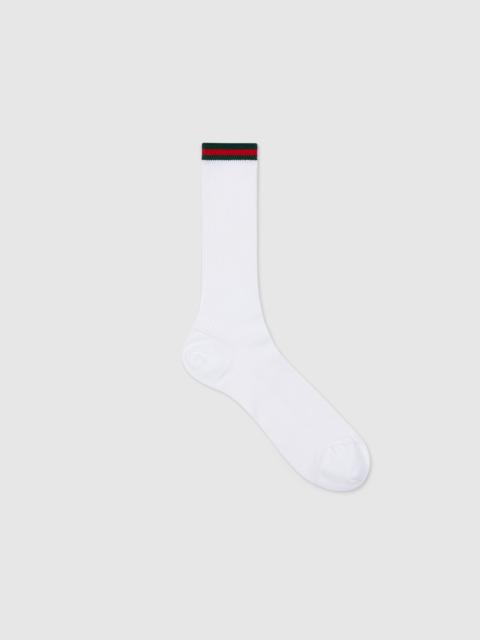 Cotton blend socks with Web