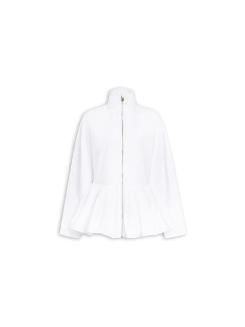 COTTON POPLIN PEPLUM JACKET