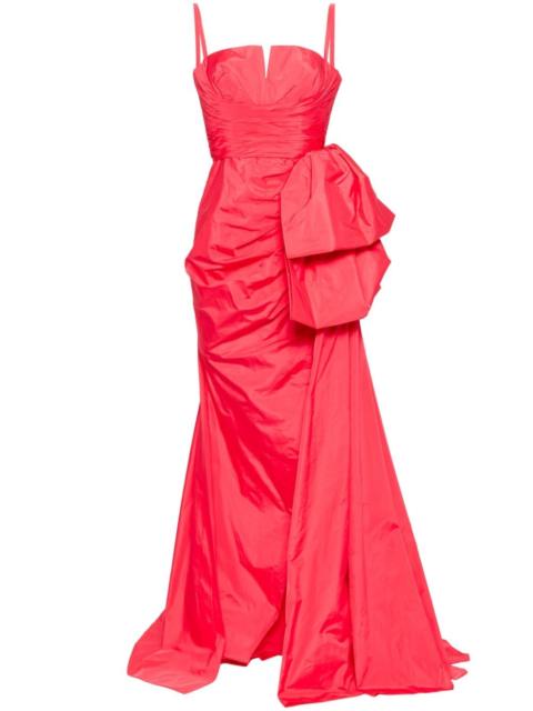 draped bodice gown