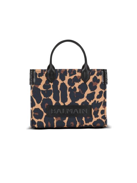 B-Army Small leopard print canvas tote bag
