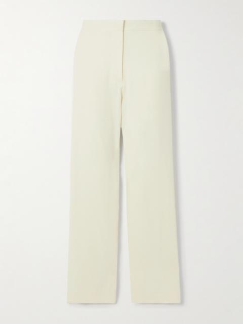 Crepe Straight-leg Pants