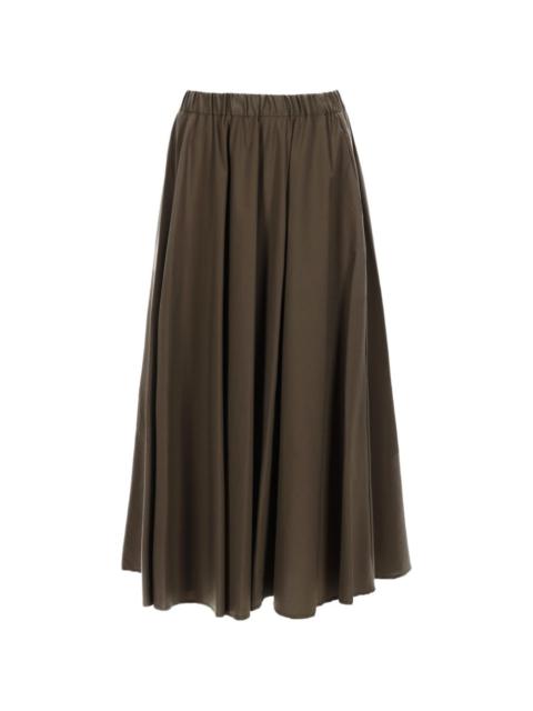elasticated midi skirt