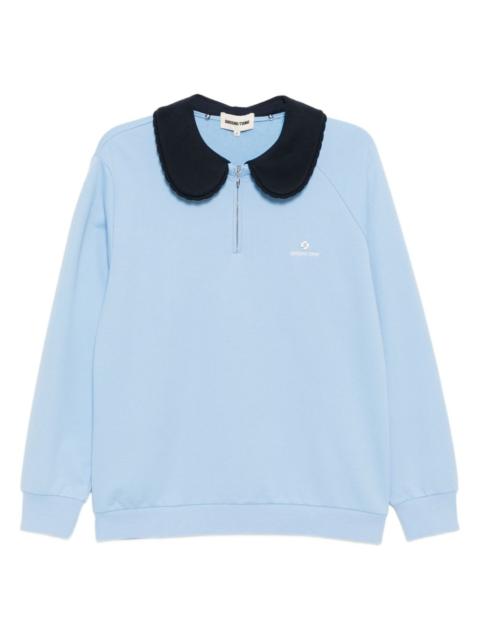 round-collar sweatshirt
