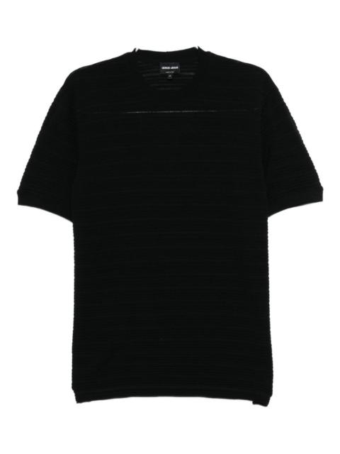 striped wool T-shirt