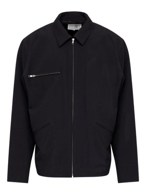 zip-up shirt jacket