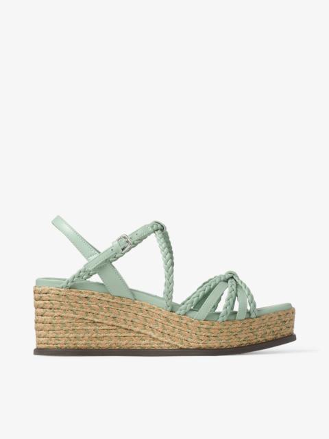 Nyra 60
Verde Nappa Leather Sandal Wedges