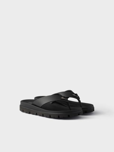 Rubber thong sandals