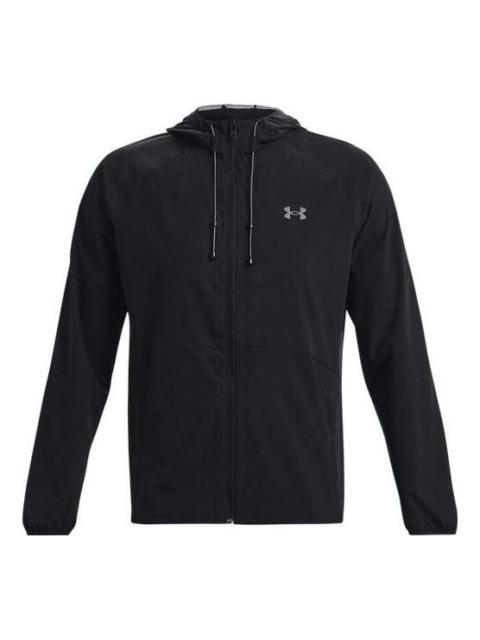 Under Armour Stretch Woven Windbreaker Jacket 'Black' 1377171-001