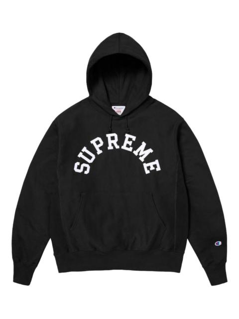 x Champion® "SS 25 - Black" hoodie
