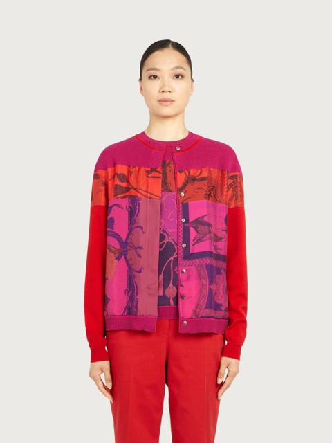 SILK AND WOOL CARDIGAN