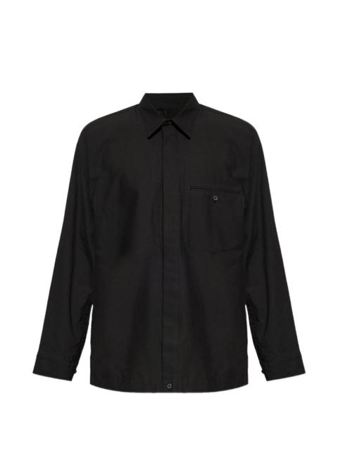 Streamline pocket button shirt