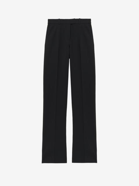 Wool Gabardine Tailored Trousers