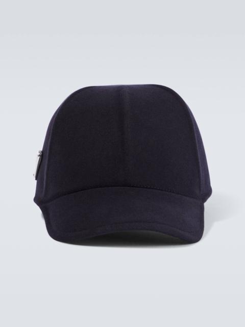 Virgin wool felt baseball cap