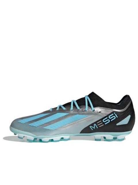 adidas X Crazyfast Messi.1 2G/3G AG 'Silver Blue Core Black' IF0154