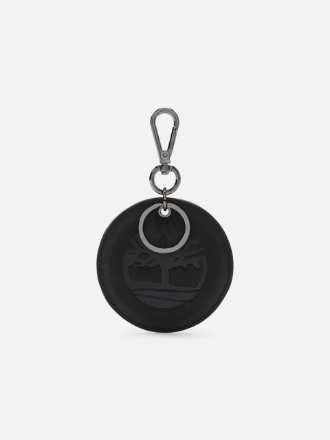 Round 2-Sided Leather Key Ring