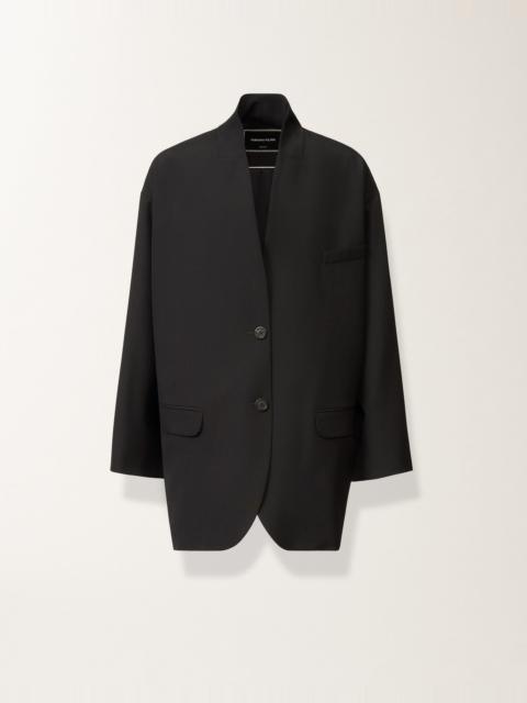 Midnight blue techno-tailored jacket