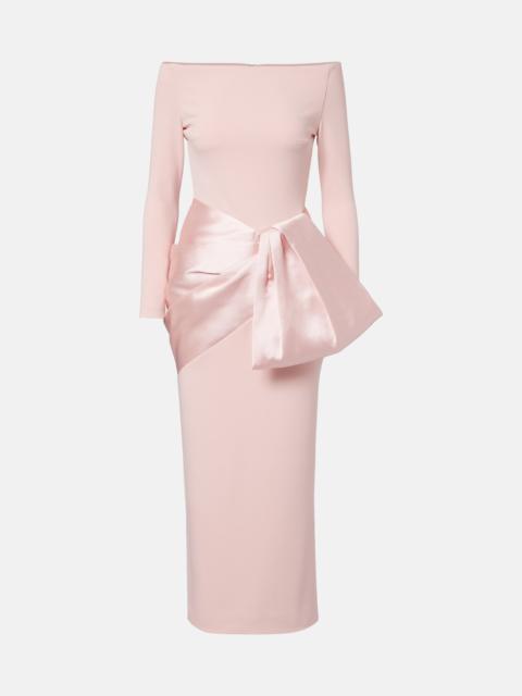 Rhianne satin-trimmed cocktail dress