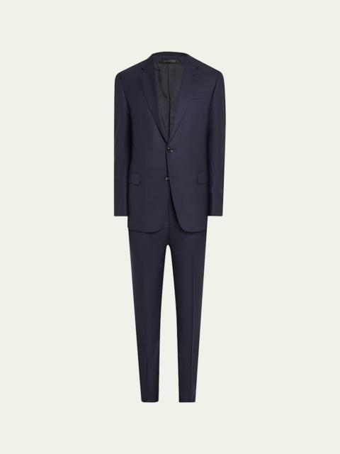 Men's Solid Wool Suit