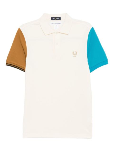 x Fred Perry colour-block short-sleeve polo shirt