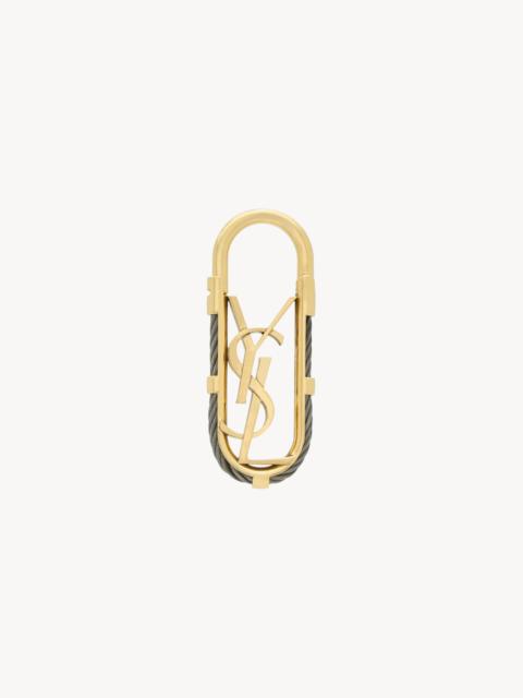CASSANDRE CABLE KEY RING IN METAL