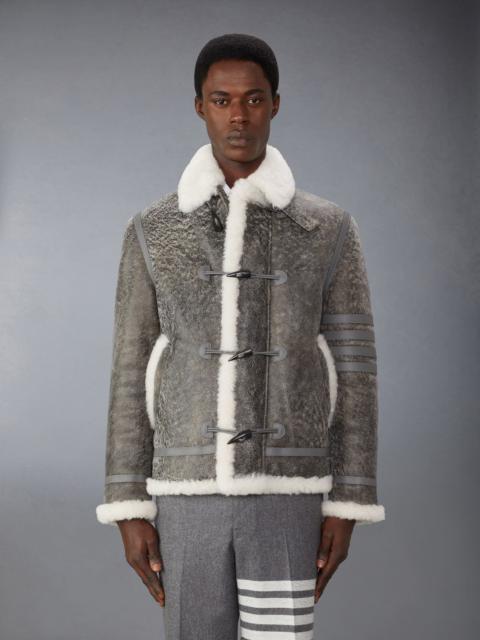 Shearling Cropped Duffle Coat