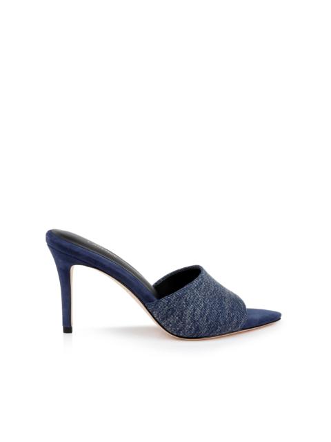 Lolita Denim Open-Toe Mule