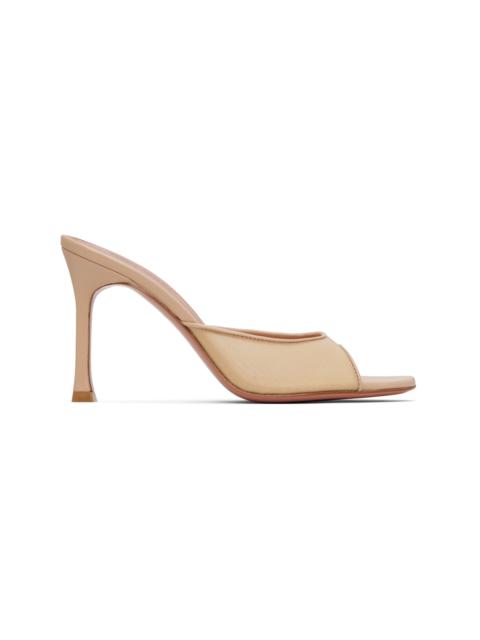 SSENSE Exclusive Beige Alexa Mesh 95 Heeled Sandals