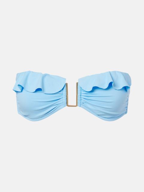 Maine ruffled bikini top