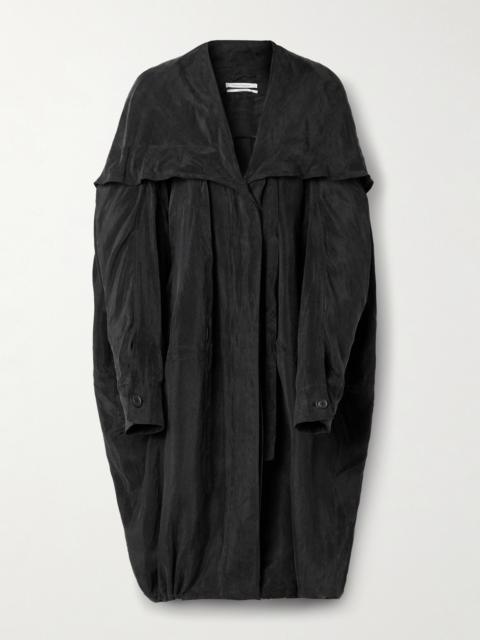 Oversized Hooded Tencel Lyocell Jacket