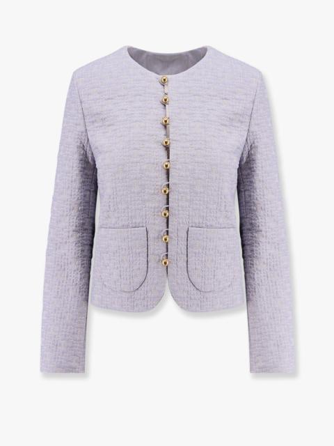Quilted Cotton Blazer With Triomphe Motif