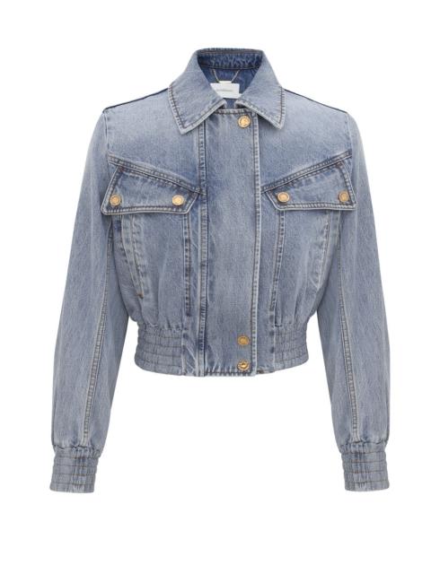 DENIM BOMBER JACKET