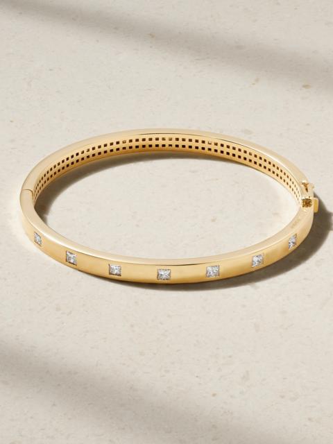 18-karat Gold Diamond Bangle