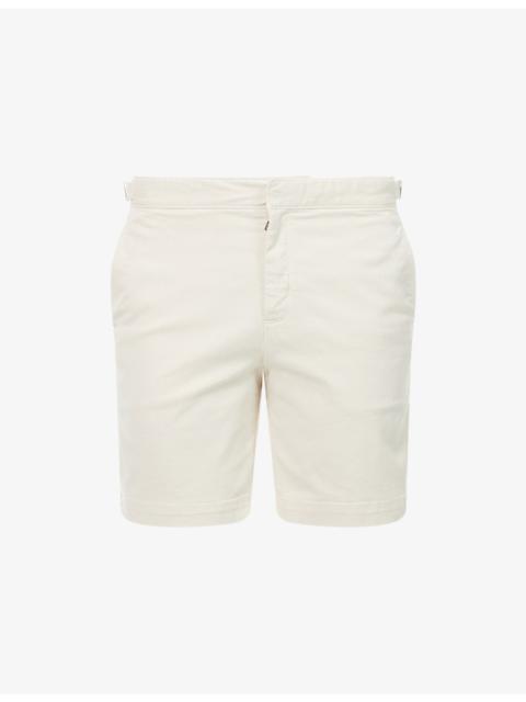 Bulldog Adjustable-Waist Stretch-Cotton Shorts