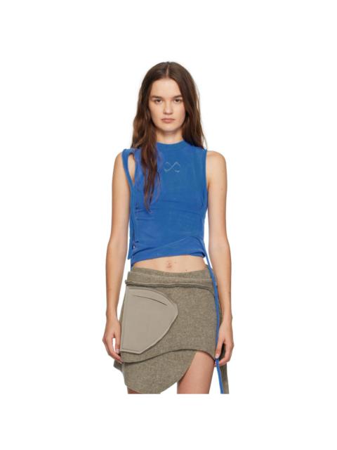 Navy Strappy Jersey Tank Top