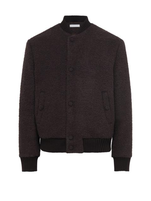 Brandon Bomber in Chocolate Recycled Cashmere Boucle