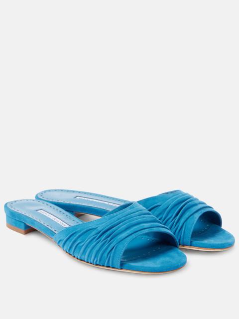 Piruaflat 10 suede sandals