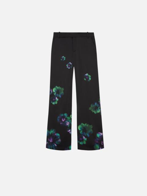 SATIN TROUSERS WITH FLORAL PRINT