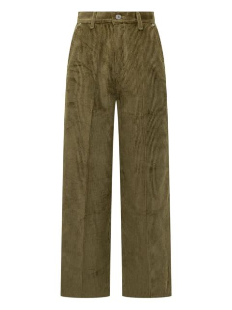 wide-leg corduroy trousers