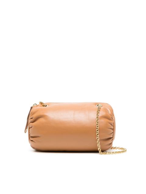 Pillow leather shoulder bag