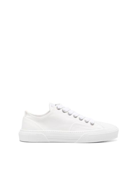 plain low-top trainers